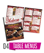 Table Menu